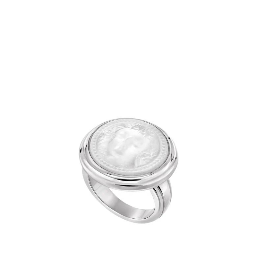 Lalique Arethuse Anello Tondo Argento Taglia 53