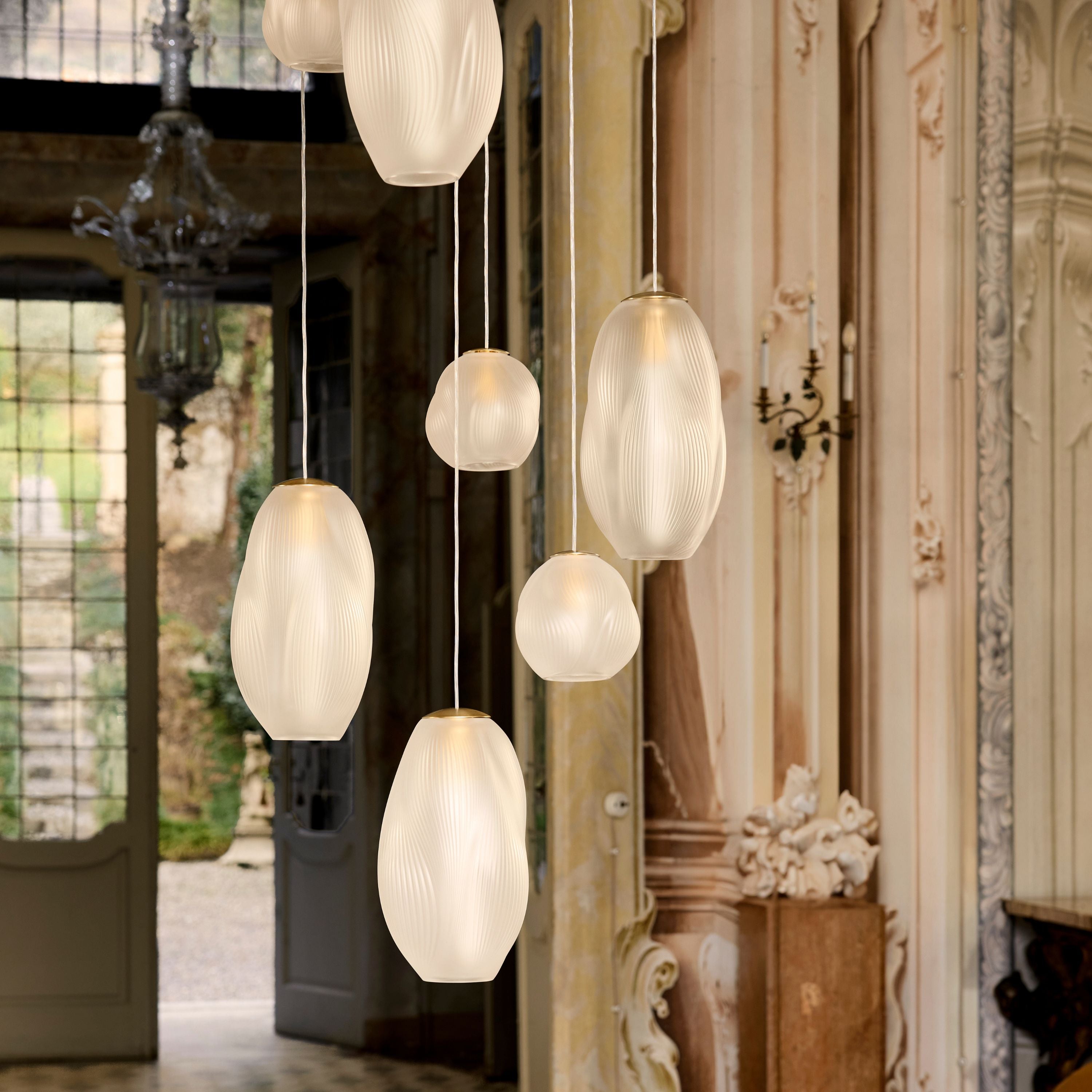 Lalique Lighting Alizé plafoniera in cristallo taglia M