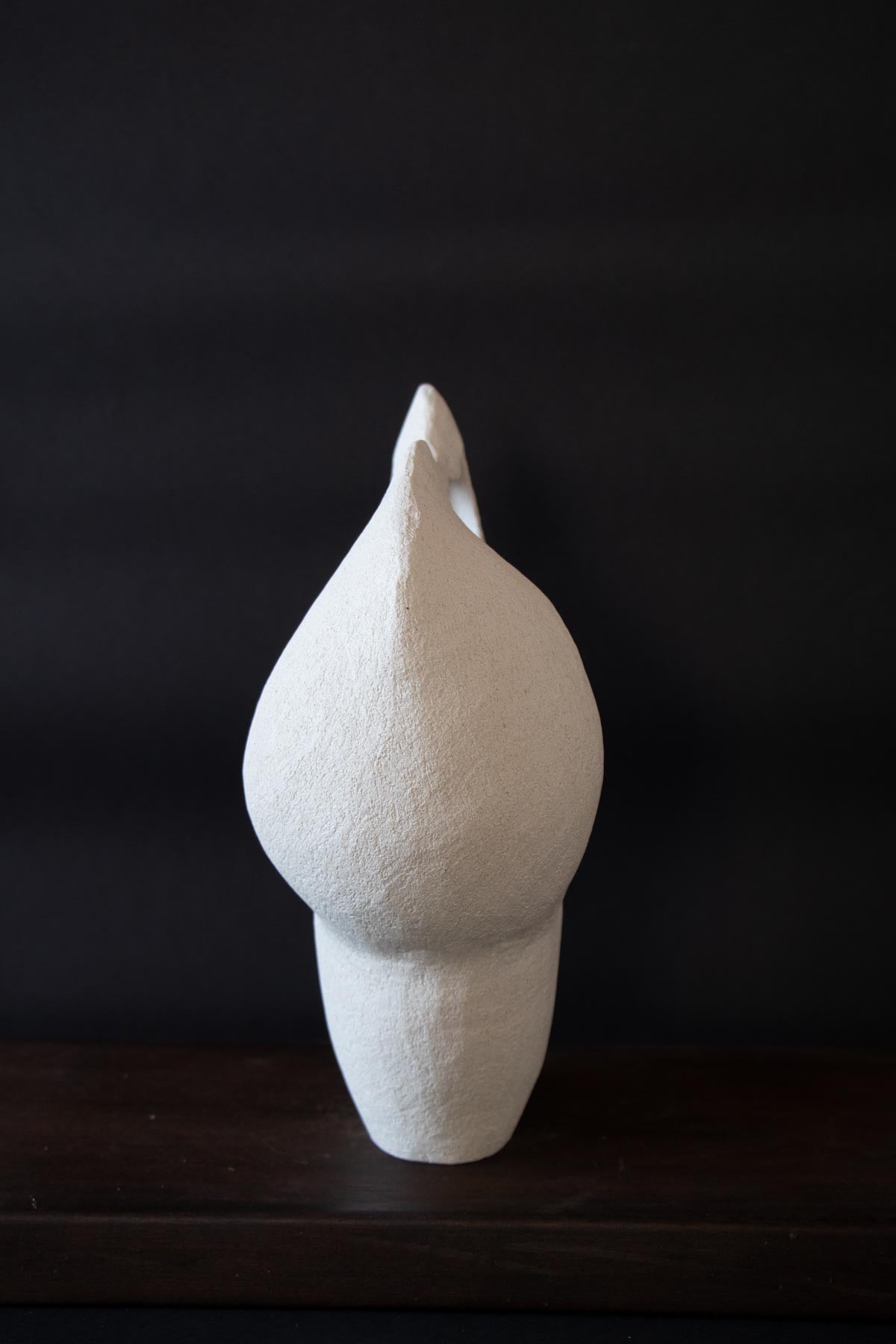 ClaireLune Untitled I scultura ceramica pezzo unico bianco