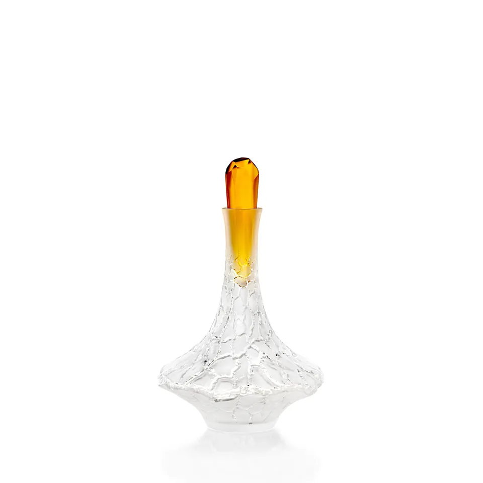 René Lalique Caldera caraffa decanter cristallo satinato