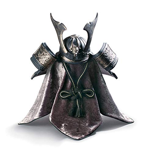 Lladró Sculture Elmetto Samurai scultura lustro argento