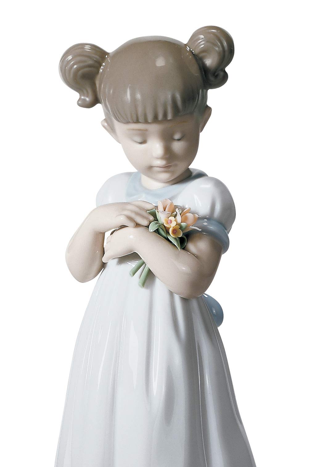 Lladró Sculture Bimba Fiori per Mamma Figurina Porcellana
