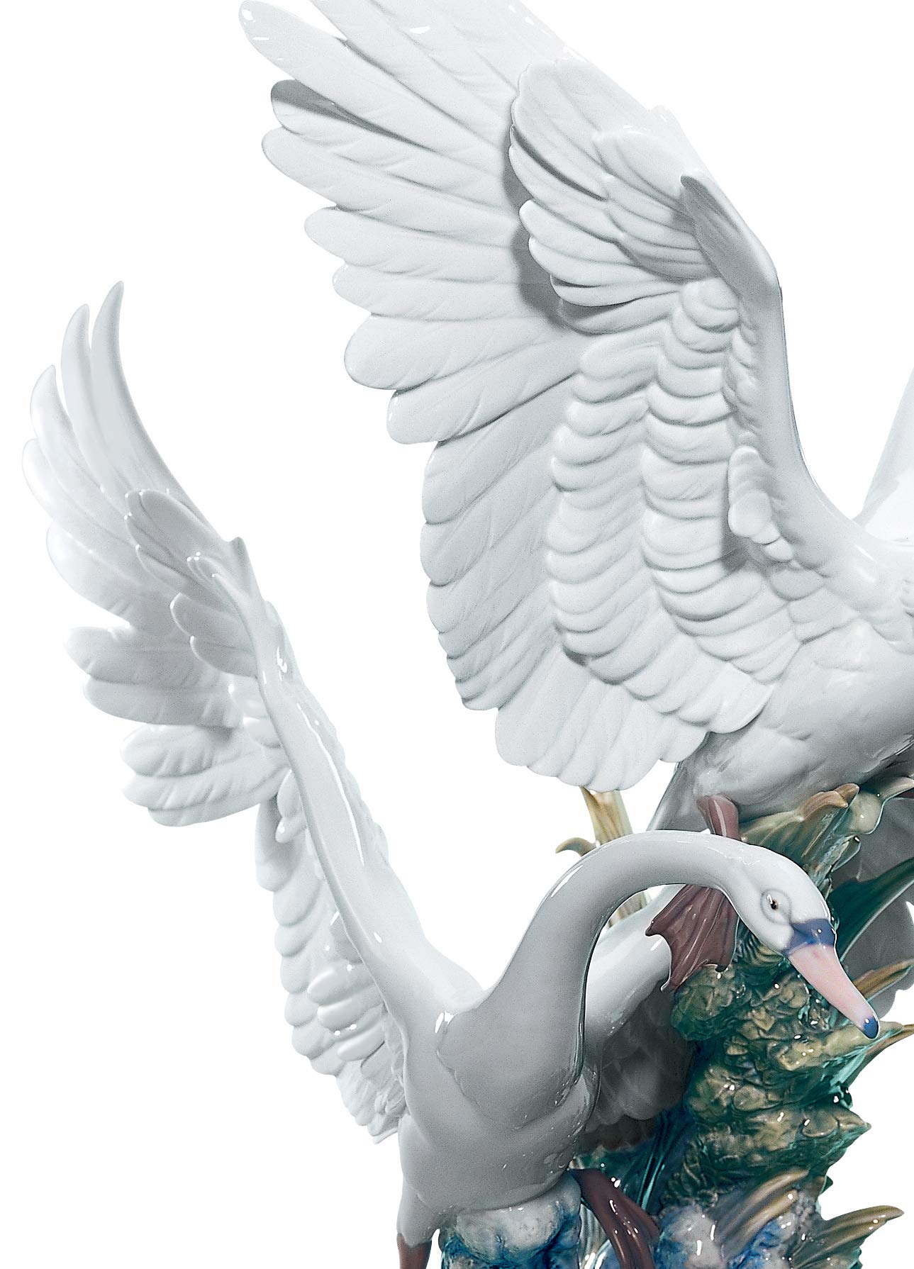 Lladró Volo di Cigni scultura cigno porcellana fatta a mano