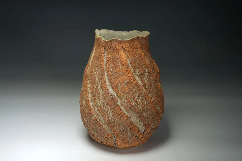 Terry Davies Vases Earth Texture Vaso Astratto Ceramica