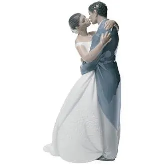 Lladró NAO A Kiss Forever statuetta sposi 22,9 cm porcellana