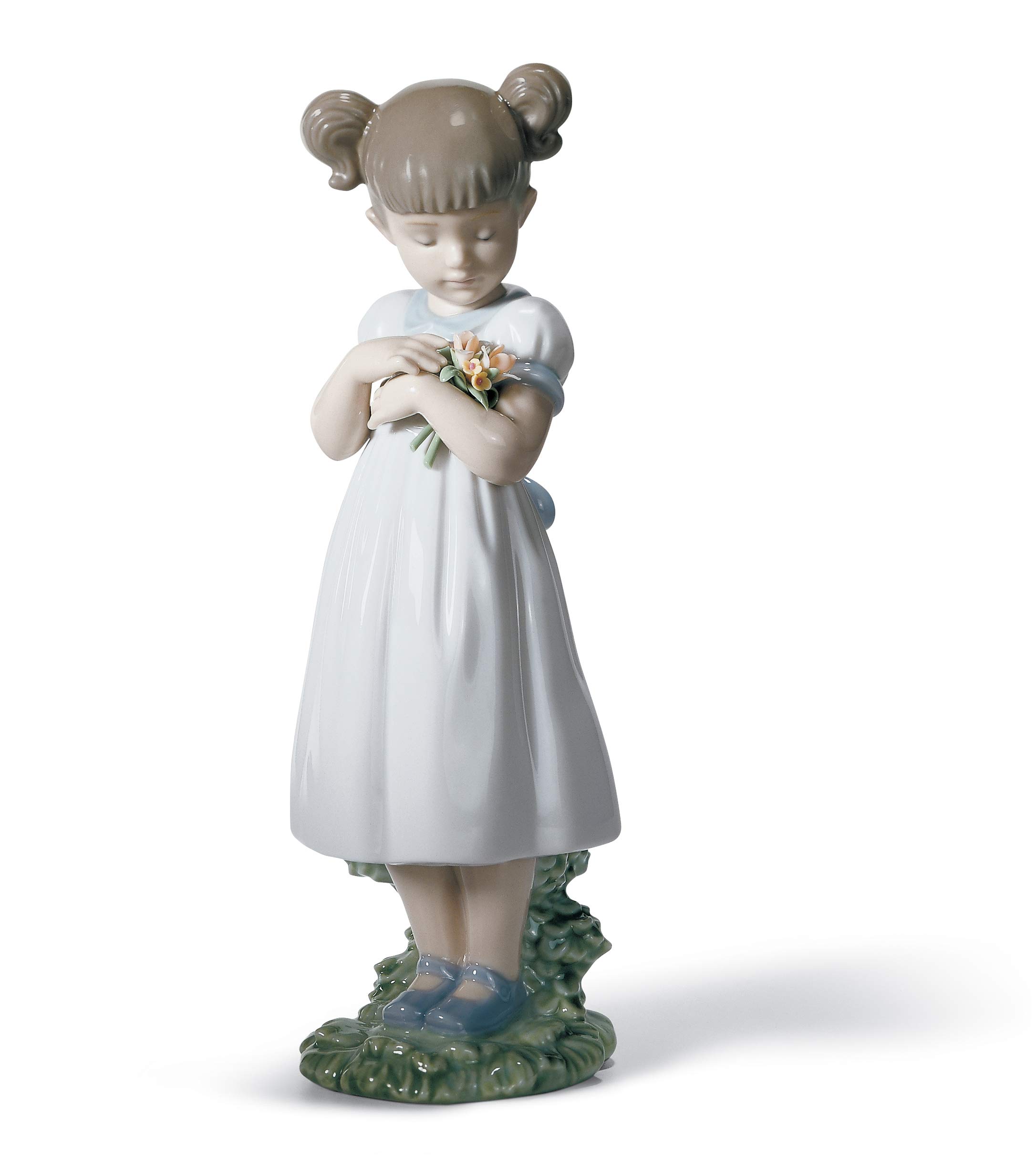Lladró Sculture Bimba Fiori per Mamma Figurina Porcellana